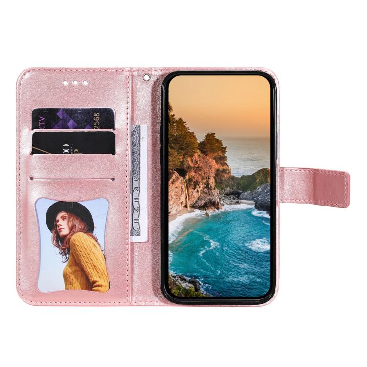 Seven-petal Flowers Embossing Leather Phone Case, For iPhone 17 Air, For iPhone 16 Pro Max, For iPhone 16 Pro, For iPhone 16 Plus