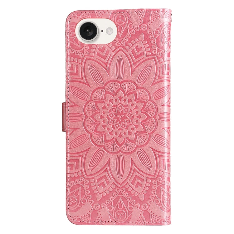 Embossed Sunflower Leather Phone Case