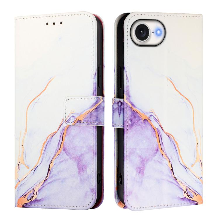 PT003 Marble Pattern Flip Leather Phone Case, For iPhone 16 Pro Max, For iPhone 16 Pro, For iPhone 16 Plus, For iPhone 16