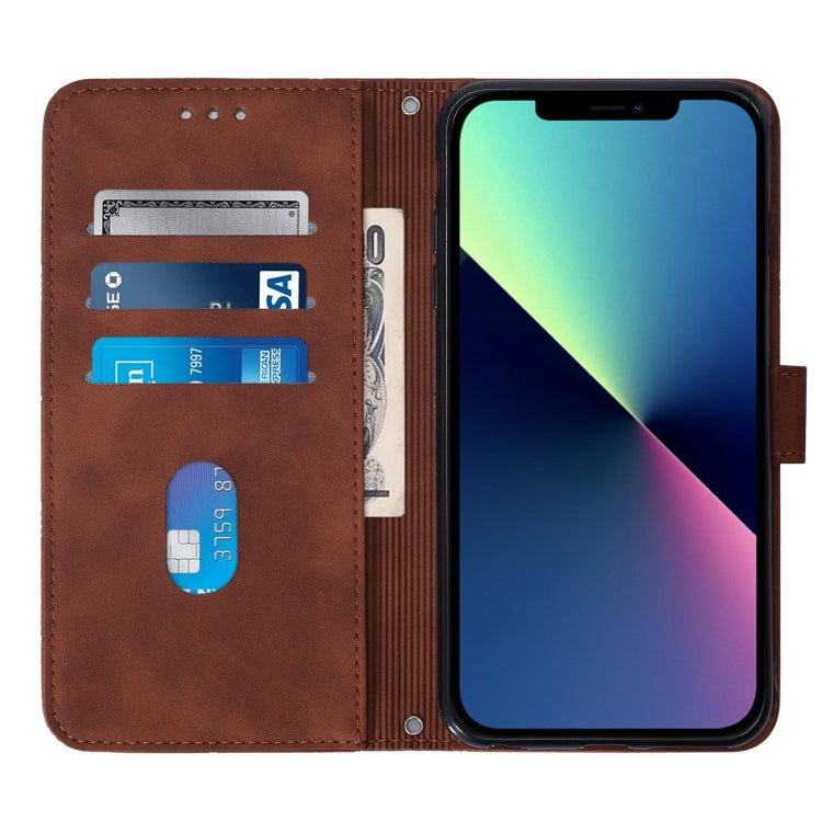 Crossbody 3D Embossed Flip Leather Phone Case, For iPhone 15, For iPod Touch 7 / 6 / 5