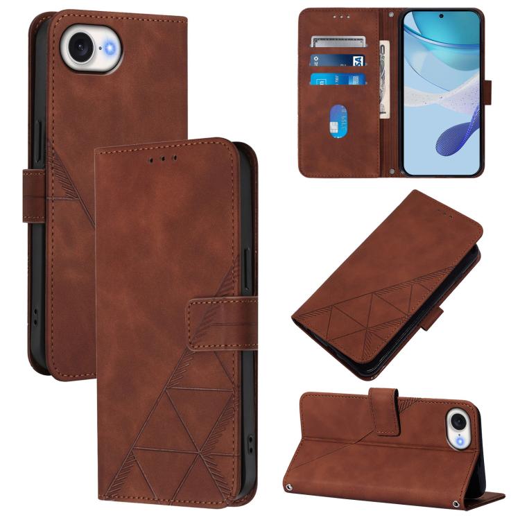 Crossbody 3D Embossed Flip Leather Phone Case, For iPhone 18 Pro / 17 Pro, For iPhone 18 Pro Max / 17 Pro Max, For iPhone 16e / 17e, For iPhone 17