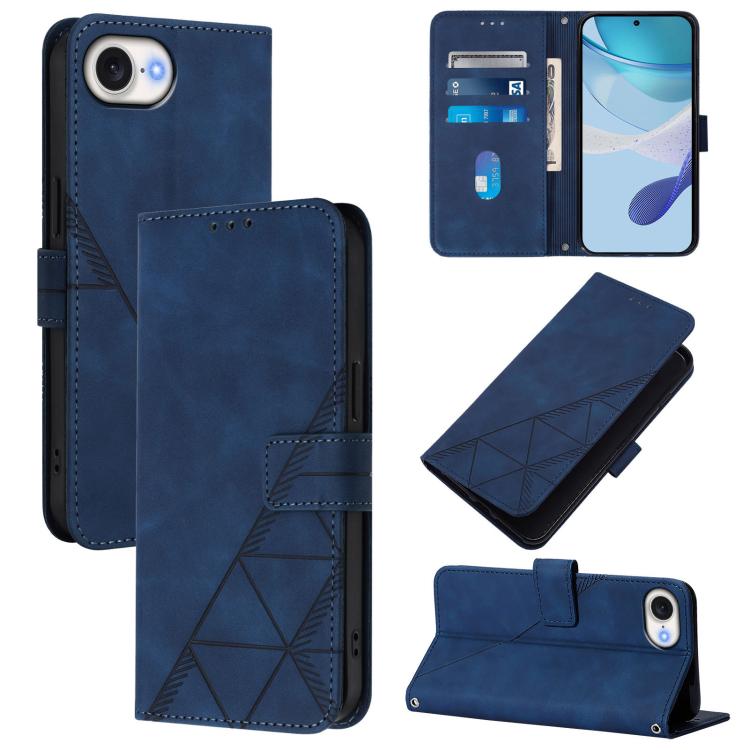 Crossbody 3D Embossed Flip Leather Phone Case, For iPhone 18 Pro / 17 Pro, For iPhone 18 Pro Max / 17 Pro Max, For iPhone 16e / 17e, For iPhone 17