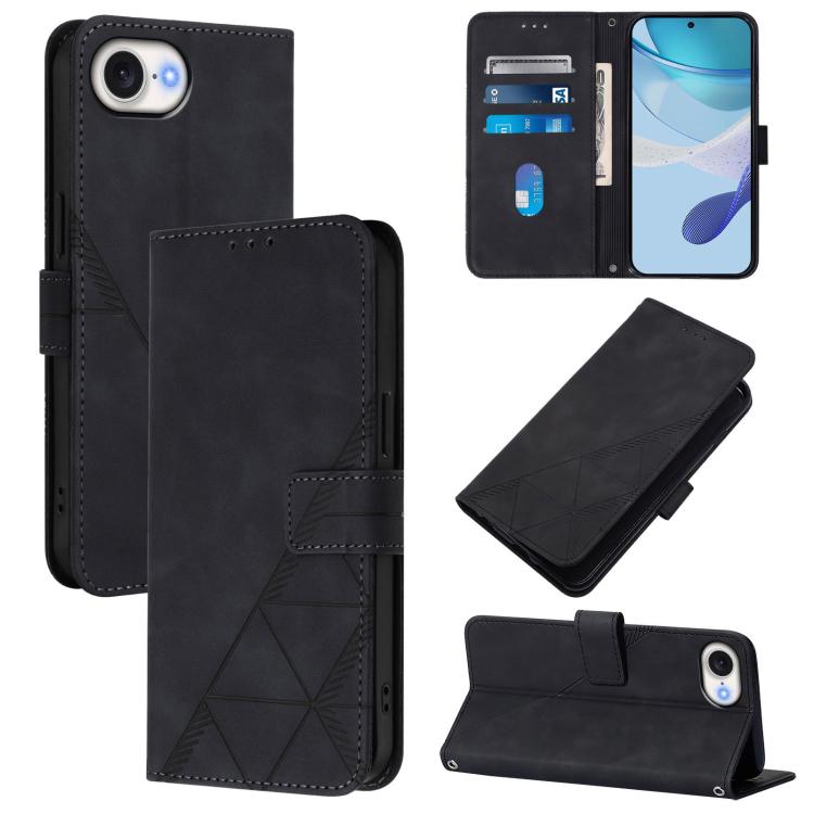 Crossbody 3D Embossed Flip Leather Phone Case, For iPhone 18 Pro / 17 Pro, For iPhone 18 Pro Max / 17 Pro Max, For iPhone 16e / 17e, For iPhone 17