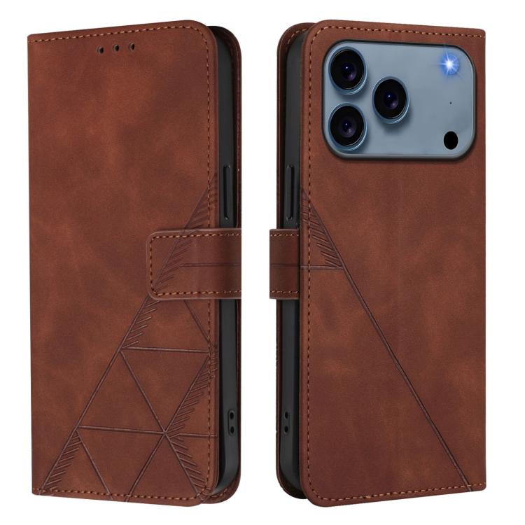 Crossbody 3D Embossed Flip Leather Phone Case, For iPhone 18 Pro / 17 Pro, For iPhone 18 Pro Max / 17 Pro Max, For iPhone 16e / 17e, For iPhone 17