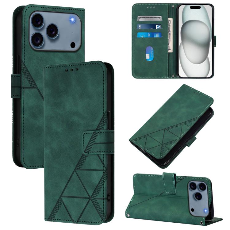 Crossbody 3D Embossed Flip Leather Phone Case, For iPhone 18 Pro / 17 Pro, For iPhone 18 Pro Max / 17 Pro Max, For iPhone 16e / 17e, For iPhone 17