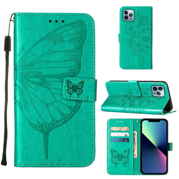 Embossed Butterfly Leather Phone Case, For iPhone 15 Pro Max, For iPhone 15 Pro, For iPhone 15 Plus