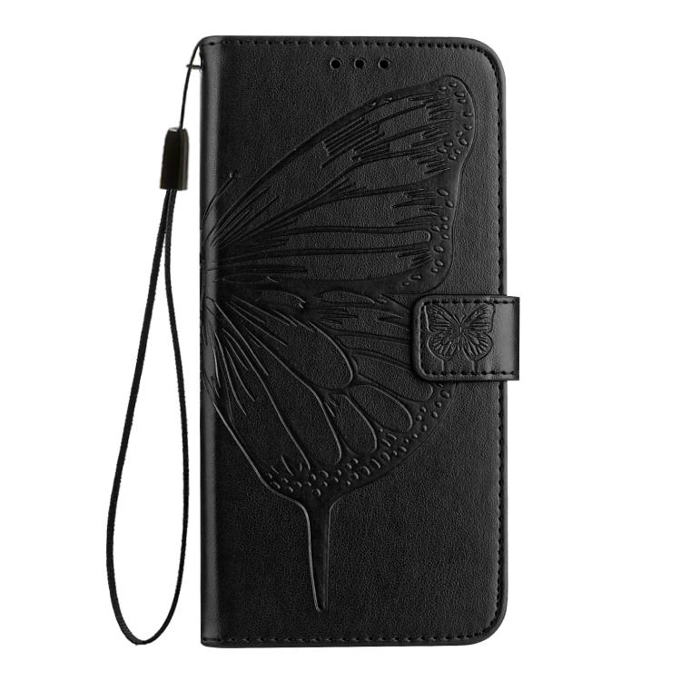 Embossed Butterfly Leather Phone Case, For iPhone 18 Pro / 17 Pro, For iPhone 18 Pro Max / 17 Pro Max, For iPhone 17e / 16e