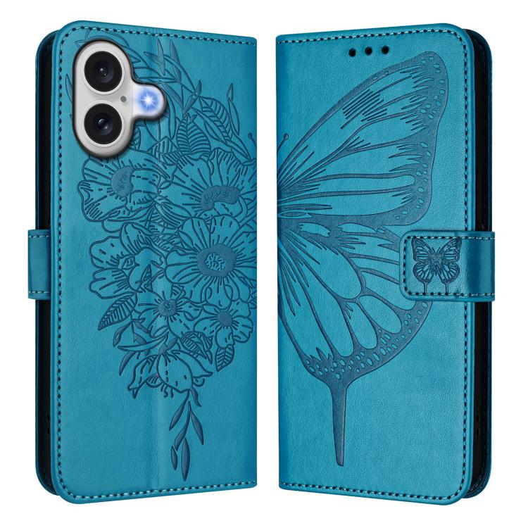 Embossed Butterfly Leather Phone Case, For iPhone 17 Pro Max, For iPhone 17 Pro, For iPhone 17