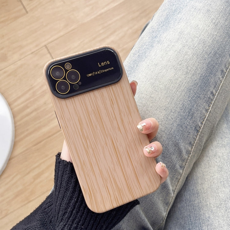 Wood Grain TPU Phone Case with Lens Film, For iPhone 14 Plus, For iPhone 14, For iPhone 14 Pro, For iPhone 14 Pro Max, For iPhone SE 2022 / 2020 / 8 / 7