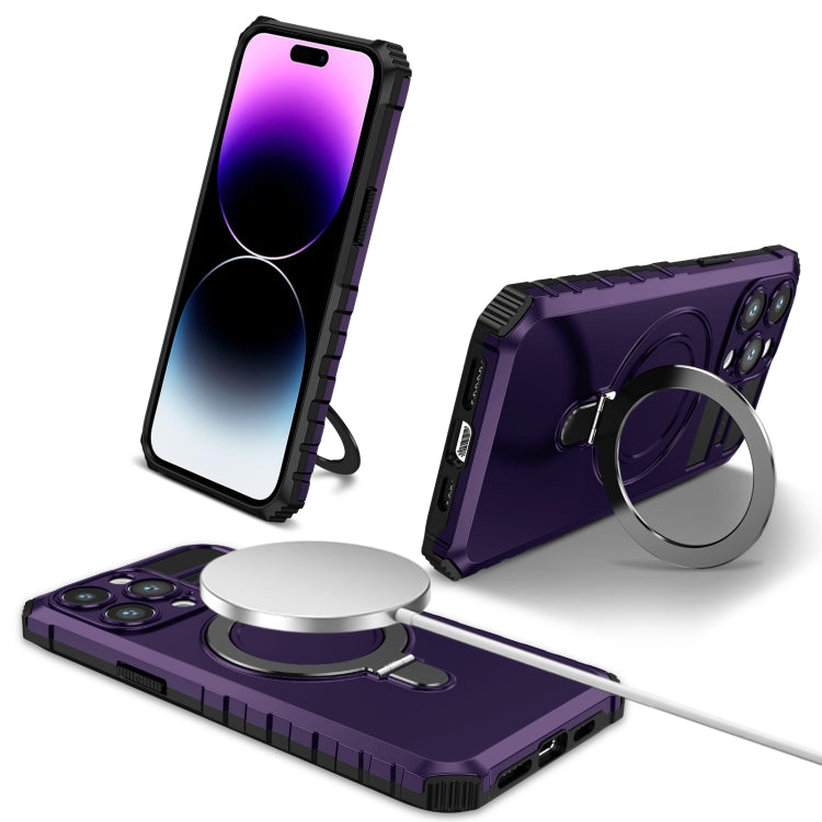 MagSafe Magnetic Holder Phone Case, For iPhone 14 Plus, For iPhone 14, For iPhone 14 Pro, For iPhone 14 Pro Max