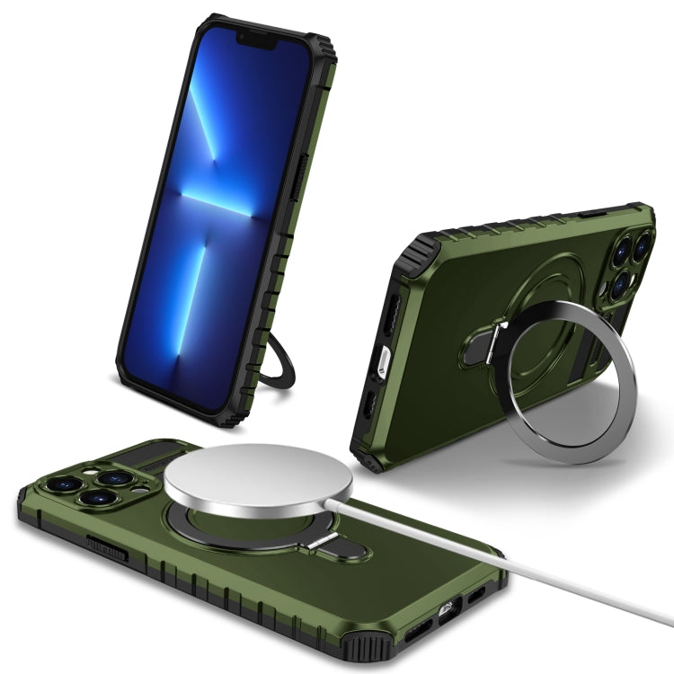 MagSafe Magnetic Holder Phone Case, For iPhone 13 Pro Max, For iPhone 13 Pro, For iPhone 13, For iPhone 12
