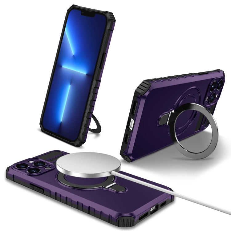 MagSafe Magnetic Holder Phone Case, For iPhone 13 Pro Max, For iPhone 13 Pro, For iPhone 13, For iPhone 12