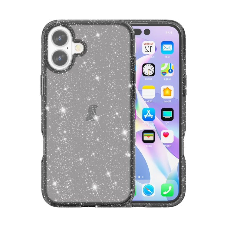 Shockproof Terminator Glitter Powder Phone Case, For iPhone 16, For iPhone 15 Pro Max, For iPhone 15 Pro, For iPhone 15 Plus