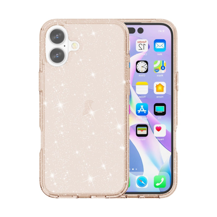 Shockproof Terminator Glitter Powder Phone Case, For iPhone 16, For iPhone 15 Pro Max, For iPhone 15 Pro, For iPhone 15 Plus