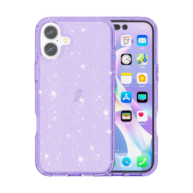 Shockproof Terminator Glitter Powder Phone Case, For iPhone 16, For iPhone 15 Pro Max, For iPhone 15 Pro, For iPhone 15 Plus