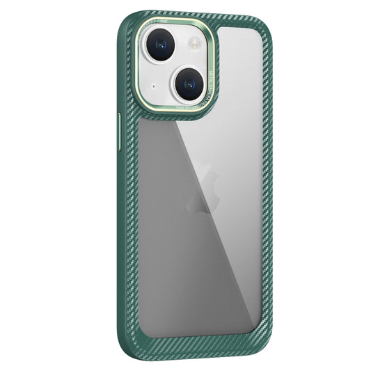 Carbon Fiber Transparent Back Panel Phone Case, For iPhone 14, For iPhone 14 Pro, For iPhone 14 Pro Max, For iPhone 13 Pro Max, For iPhone 13 Pro