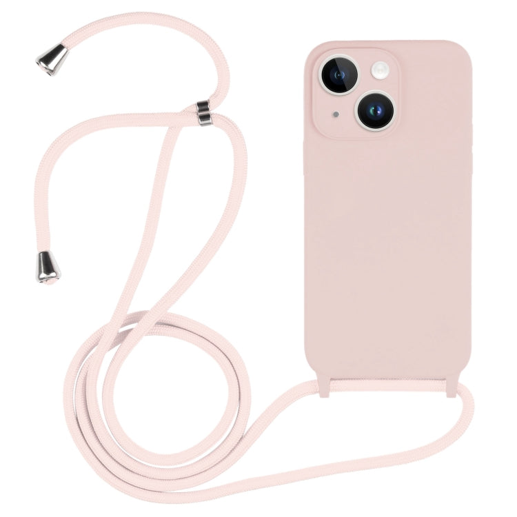 Crossbody Lanyard Liquid Silicone Case, For iPhone 15 Plus