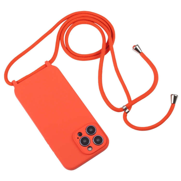 Crossbody Lanyard Liquid Silicone Case, For iPhone 16 Plus