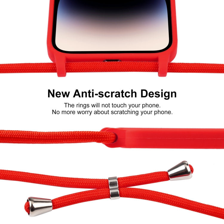 Crossbody Lanyard Liquid Silicone Case, For iPhone Air