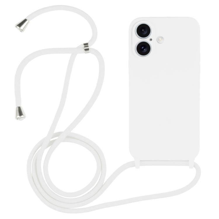 Crossbody Lanyard Liquid Silicone Case, For iPhone 17