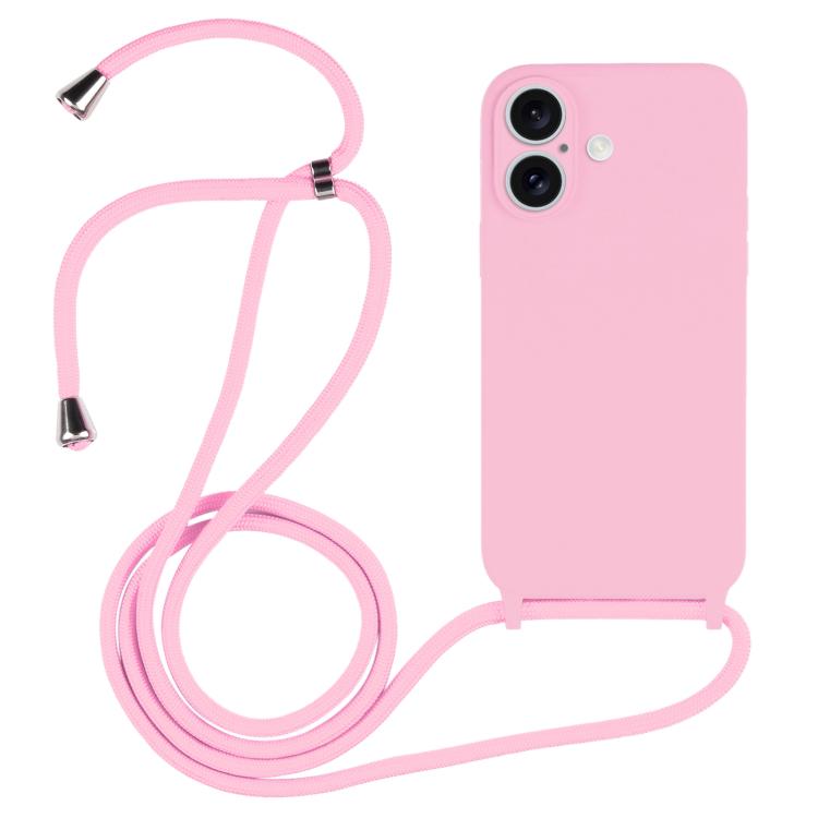 Crossbody Lanyard Liquid Silicone Case, For iPhone 17
