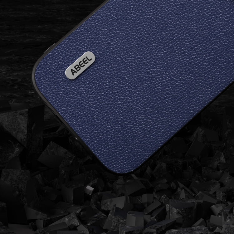 ABEEL Black Edge Genuine Leather Mino Phone Case, For iPhone 15 Plus, For iPhone 15, For iPhone 14 Plus, For iPhone 14, For iPhone 14 Pro, For iPhone 14 Pro Max