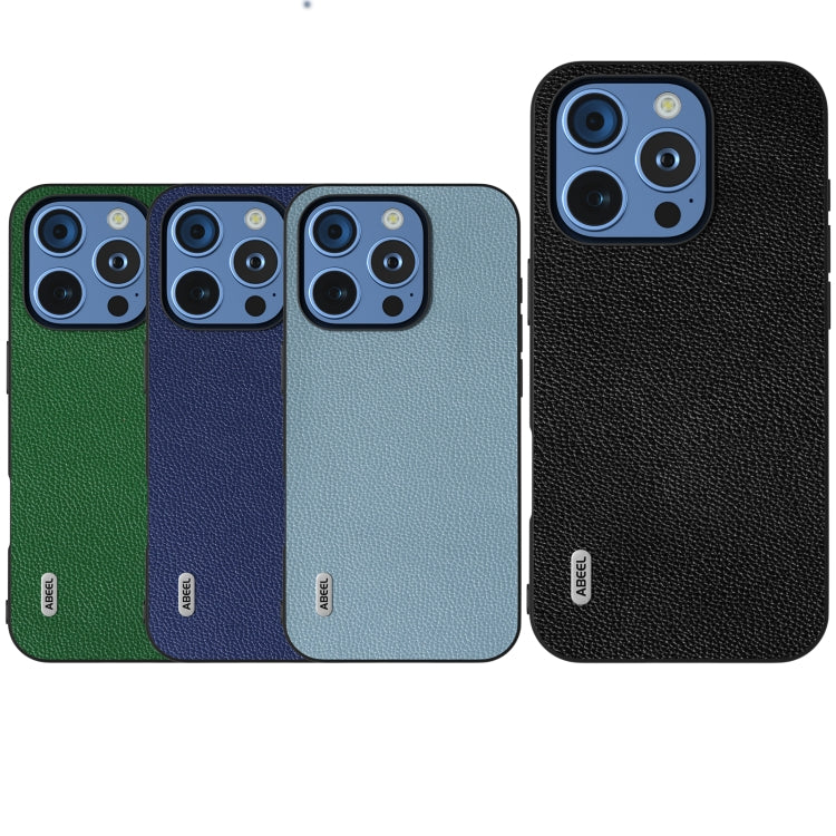 ABEEL Black Edge Genuine Leather Mino Phone Case, For iPhone 16 Pro Max, For iPhone 16 Pro, For iPhone 16 Plus, For iPhone 16, For iPhone 15 Pro Max, For iPhone 15 Pro