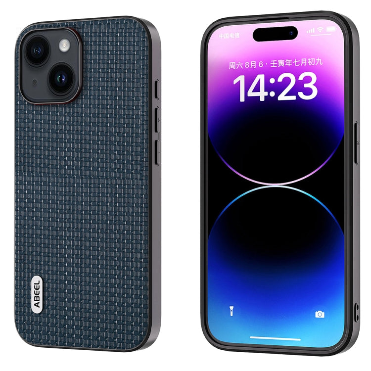 ABEEL Genuine Leather Luxury Black Edge Phone Case, For iPhone 15 Pro Max, For iPhone 15 Pro, For iPhone 15 Plus, For iPhone 15, For iPhone 14 Plus, For iPhone 14