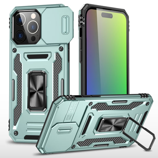 Armor PC + TPU Camera Shield Phone Case, For iPhone 16 Pro, For iPhone 16 Plus, For iPhone 16