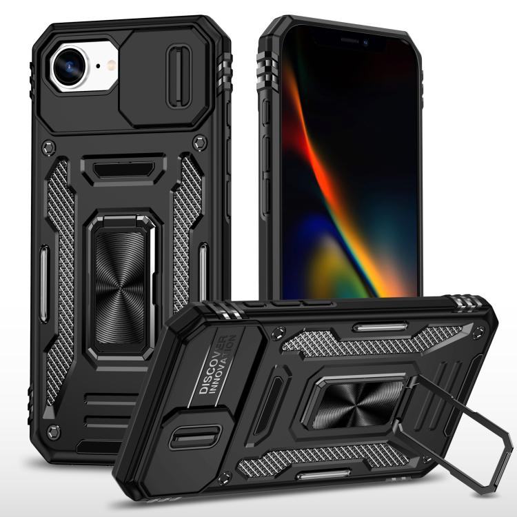 Armor PC + TPU Camera Shield Phone Case, For iPhone 18 Pro / 17 Pro, For iPhone 18 Pro Max / 17 Pro Max, For iPhone 17e / 16e