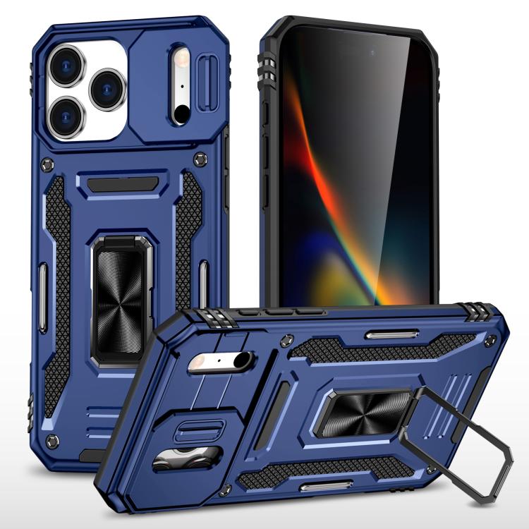 Armor PC + TPU Camera Shield Phone Case, For iPhone 18 Pro / 17 Pro, For iPhone 18 Pro Max / 17 Pro Max, For iPhone 17e / 16e