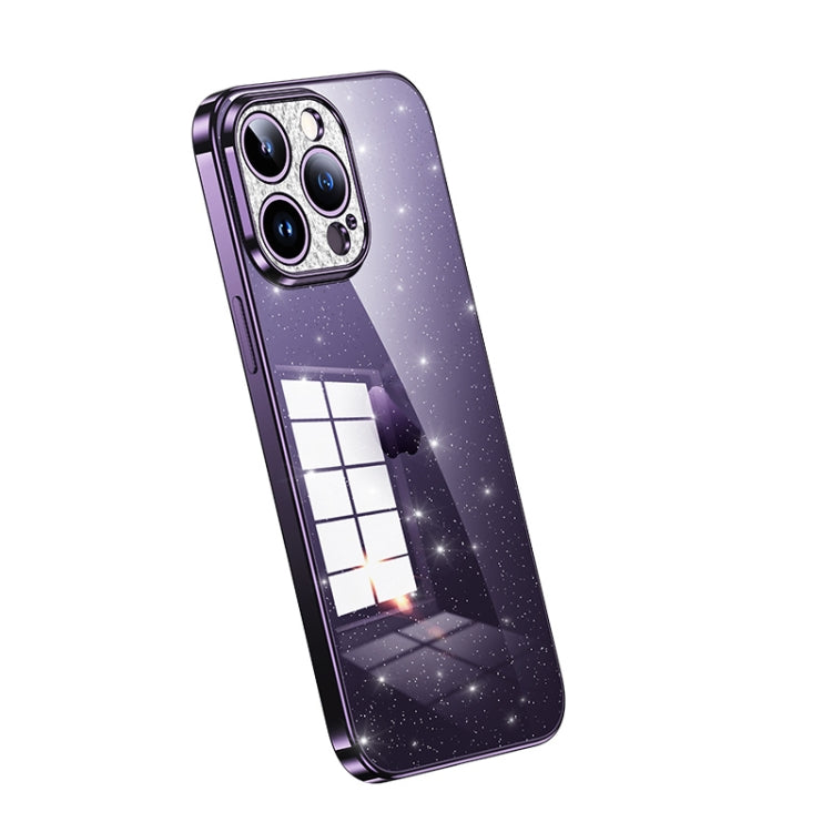SULADA Electroplated Transparent Glittery TPU Phone Case, For iPhone 15 Pro Max, For iPhone 14 Plus, For iPhone 15 Pro, For iPhone 14, For iPhone 15 Plus, For iPhone 14 Pro
