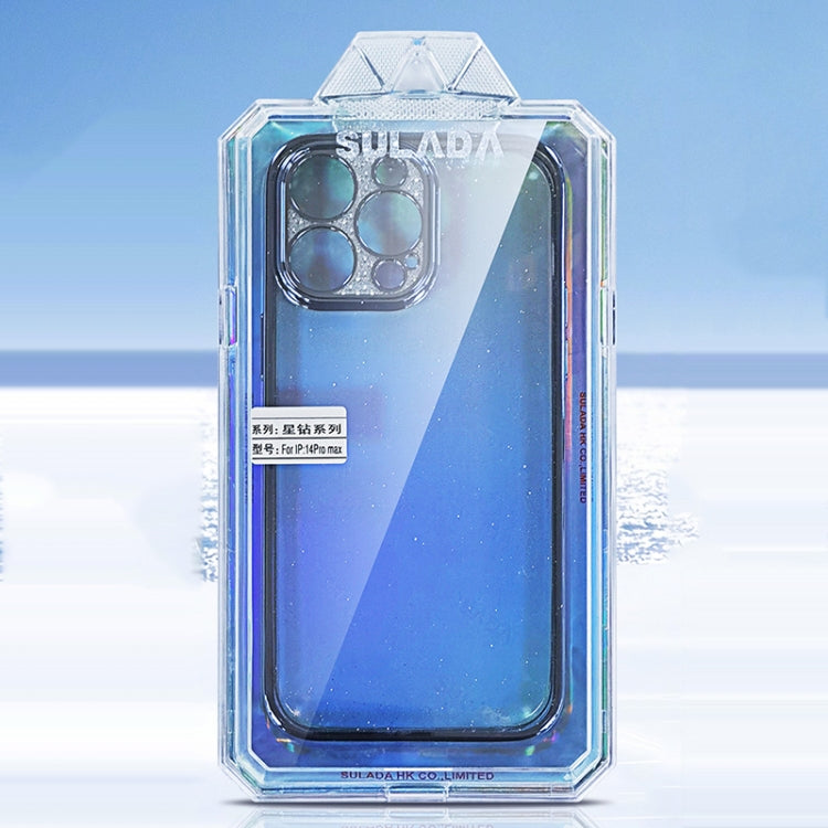 SULADA Electroplated Transparent Glittery TPU Phone Case, For iPhone 15 Pro Max, For iPhone 14 Plus, For iPhone 15 Pro, For iPhone 14, For iPhone 15 Plus, For iPhone 14 Pro