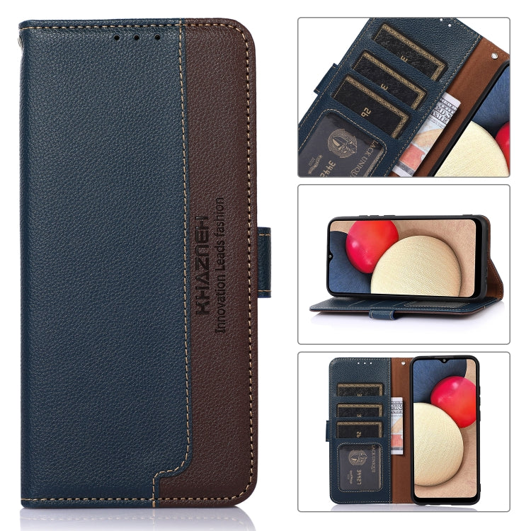 KHAZNEH Litchi Texture Leather RFID Phone Case, For iPhone 16 Pro, For iPhone 16 Plus, For iPhone 16, For iPhone 15 Pro Max, For iPhone 15 Pro, For iPhone 15 Plus