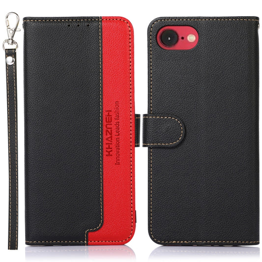 KHAZNEH Litchi Texture Leather RFID Phone Case, For iPhone 16e / 17e, For iPhone 17 Pro Max, For iPhone 17 Pro, For iPhone 17, For iPhone 17 Air, For iPhone 16 Pro Max