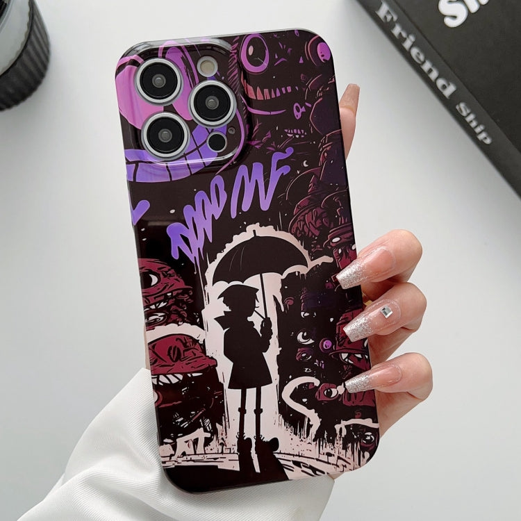Painted Pattern Precise Hole PC Phone Case, For iPhone 12 Pro Max