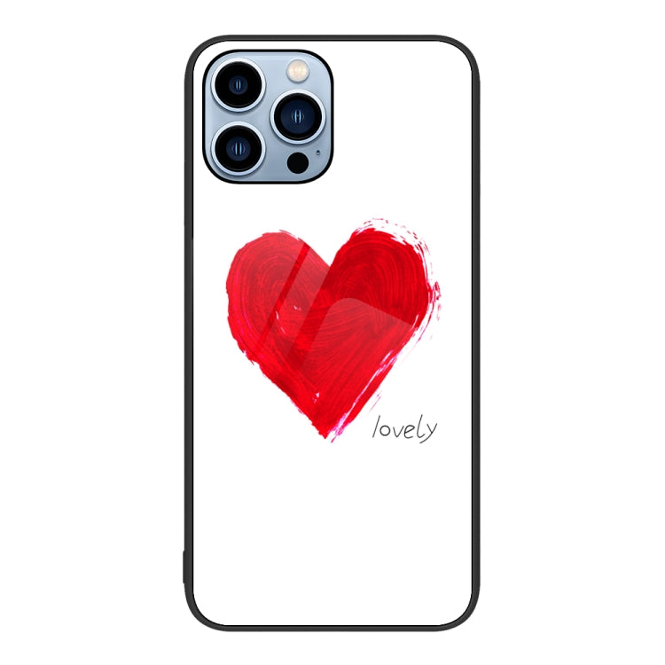 Colorful Painted Glass Phone Case, For iPhone 15 Pro Max