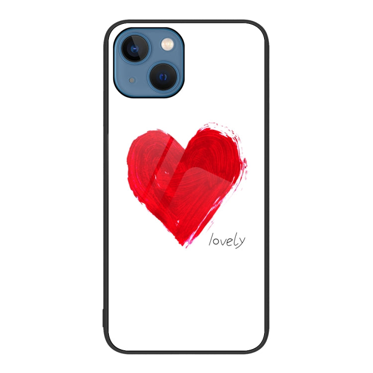 Colorful Painted Glass Phone Case, For iPhone 15 Plus