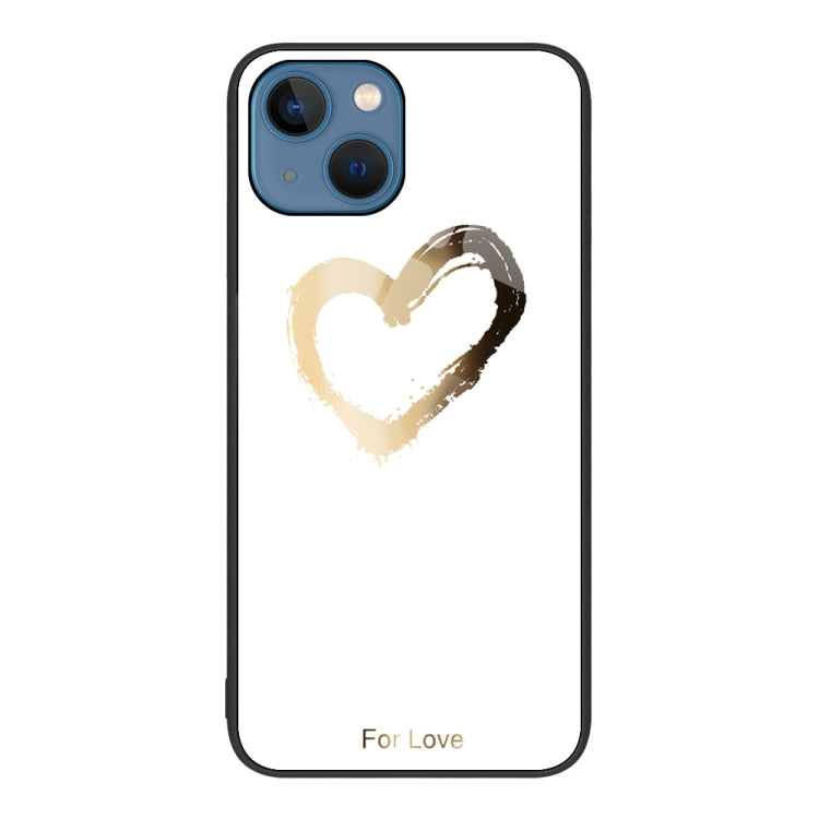 Colorful Painted Glass Phone Case, For iPhone 15 Plus