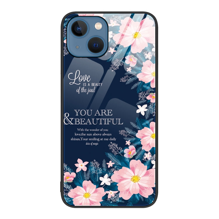Colorful Painted Glass Phone Case, For iPhone 15 Plus