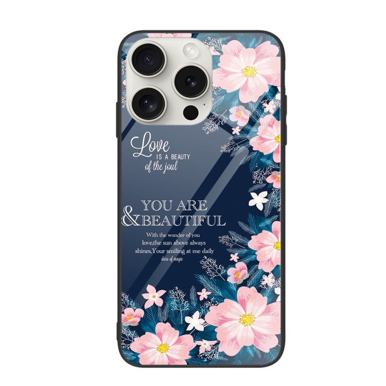 Colorful Painted Glass Phone Case, For iPhone 16 Pro Max
