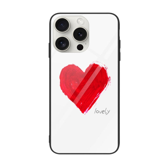 Colorful Painted Glass Phone Case, For iPhone 16 Pro