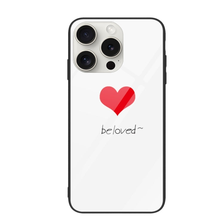 Colorful Painted Glass Phone Case, For iPhone 16 Pro