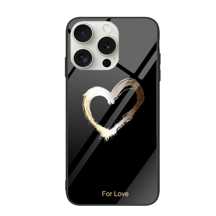 Colorful Painted Glass Phone Case, For iPhone 16 Pro