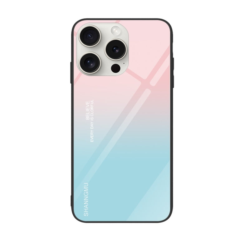 Colorful Painted Glass Phone Case, For iPhone 16 Pro