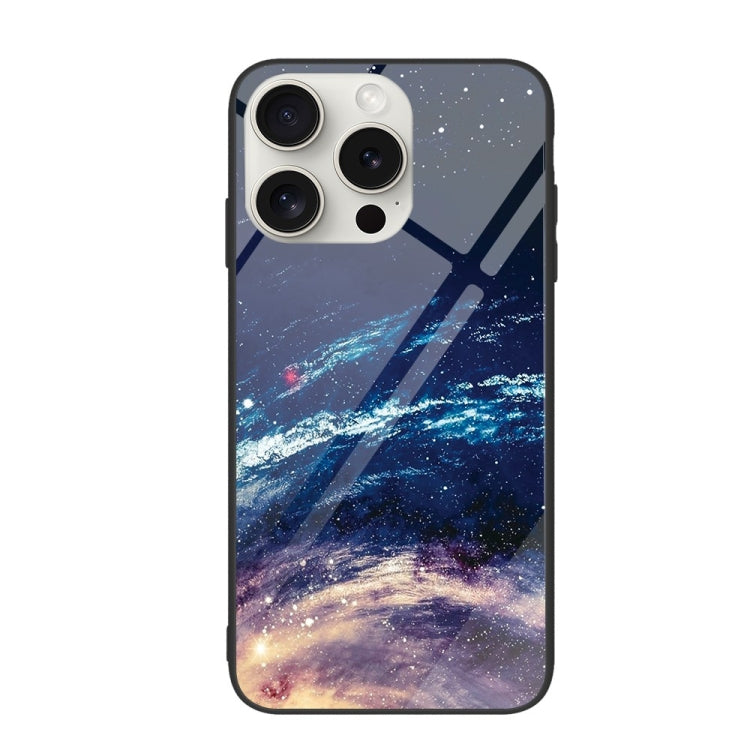 Colorful Painted Glass Phone Case, For iPhone 16 Pro