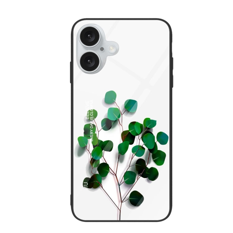 Colorful Painted Glass Phone Case, For iPhone 16 Plus