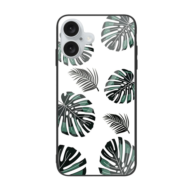 Colorful Painted Glass Phone Case, For iPhone 16 Plus