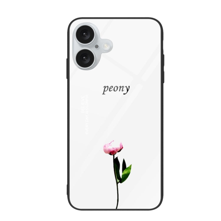 Colorful Painted Glass Phone Case, For iPhone 16