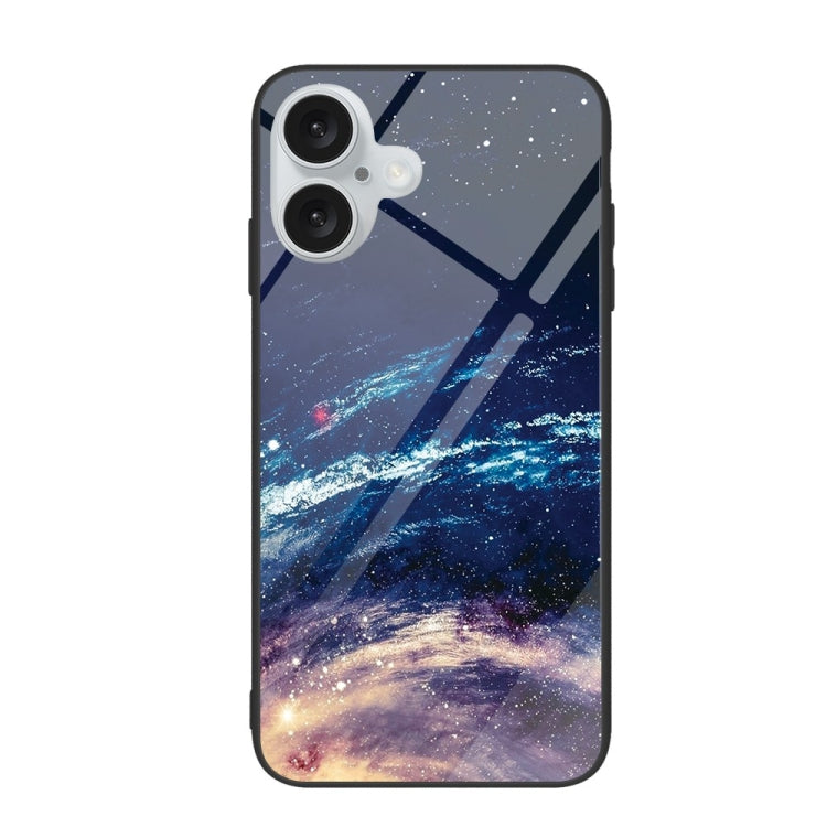 Colorful Painted Glass Phone Case, For iPhone 16